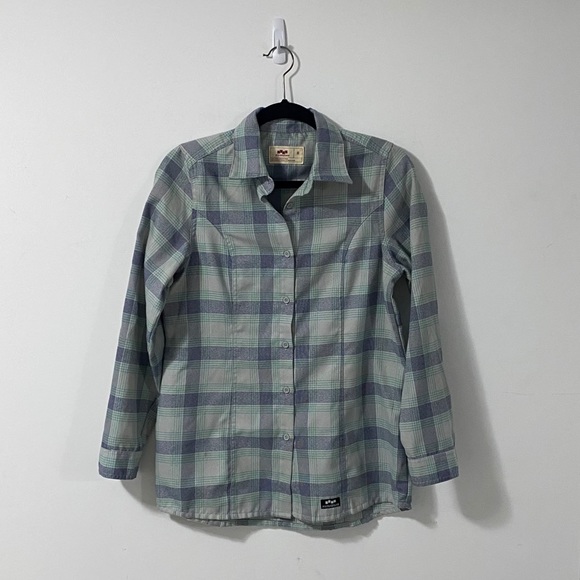 Foursquare Purple & Green Plaid Button Down | S - Picture 2 of 8